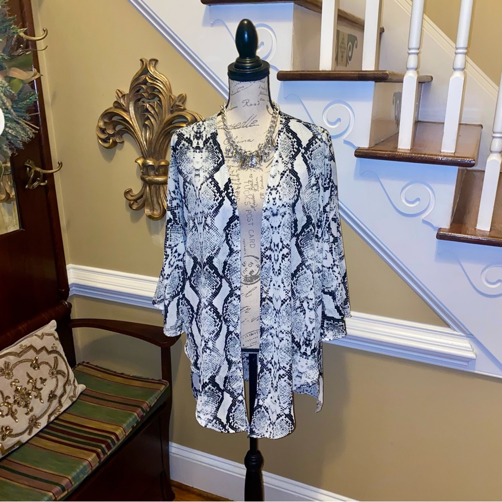 Peach Love Festival snake print kimono duster - Picture 8 of 11